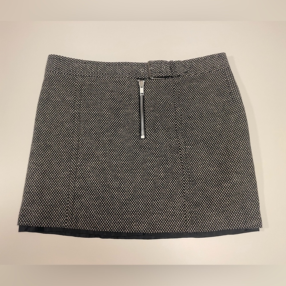 Tommy Hilfiger Black & White Tweed Mini Skirt